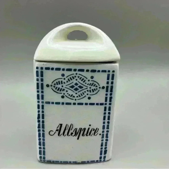 Set Of 4 Antique Moskau Vintage Made In Germany Porcelain Spices Jars - Picture 8 of 14